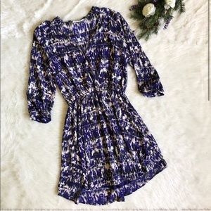 Lush Royal Blue Patterned Dress